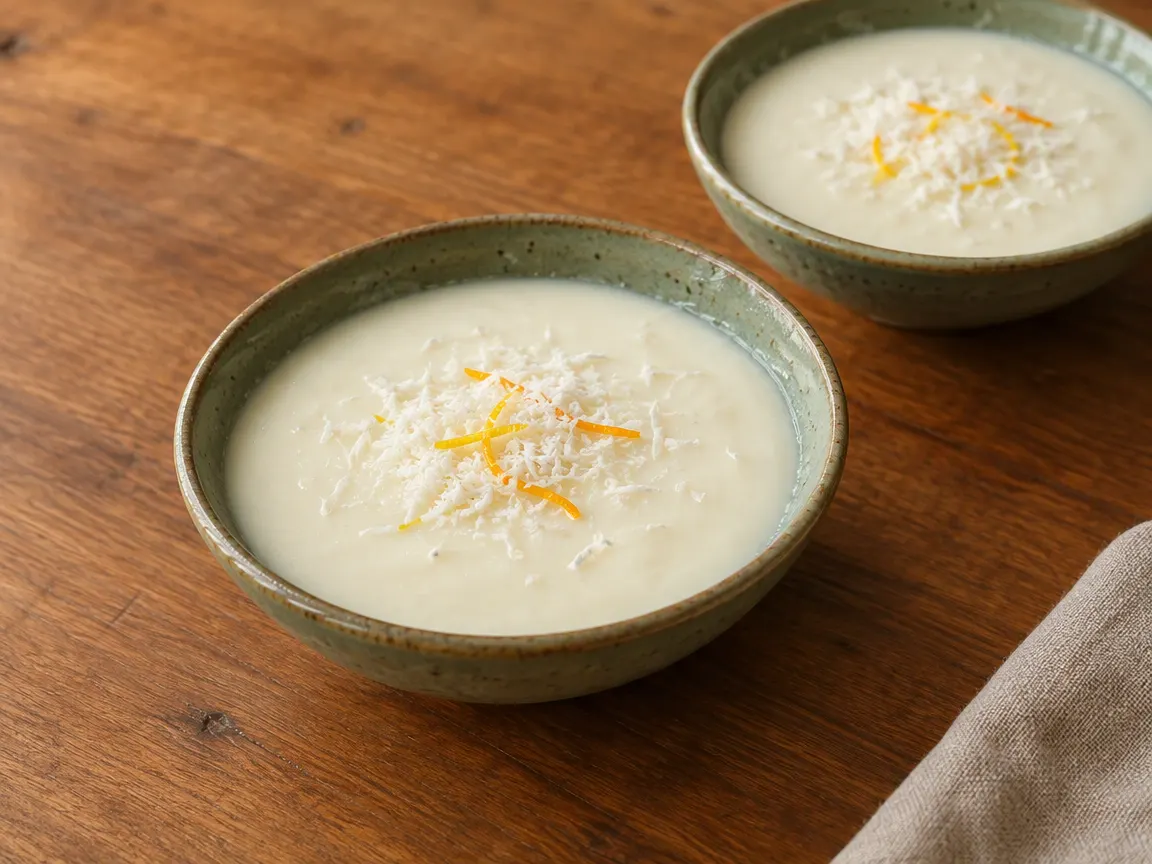 White Italian Mahalabiya