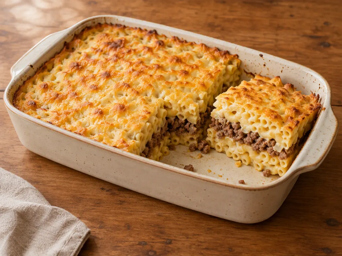 Macaroni with Cheese and Eggs