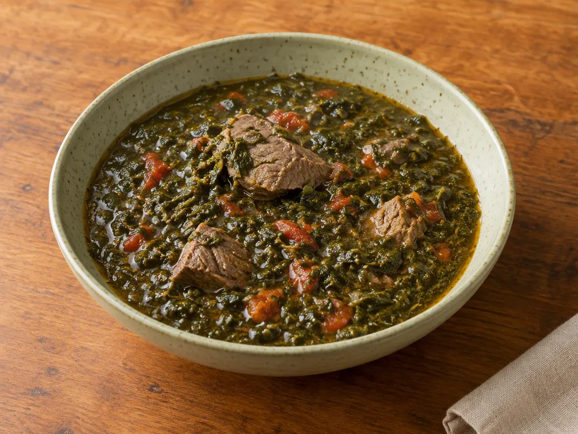 Molokhia with Tomatoes